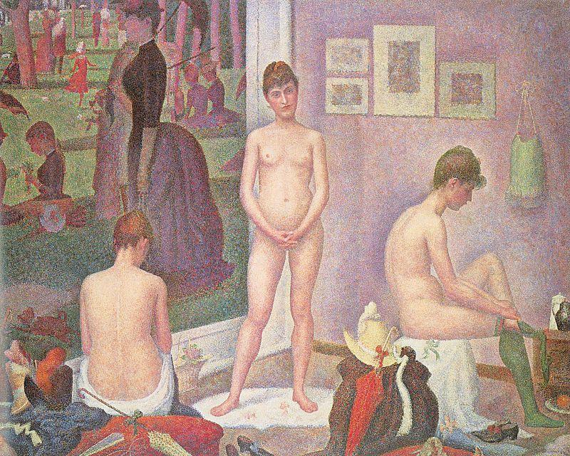 Georges Seurat Les Poseuses oil painting picture